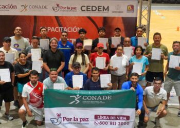 Imparte INSUDE y CEDEM formación teórico-práctica a promotores deportivos