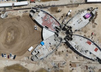 Recorre Christian Agúndez obra en proceso del CRIT Los Cabos; en octubre se realizará entrega del proyecto