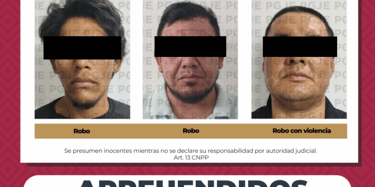 CUMPLIMENTA PGJE 3 ÓRDENES DE APREHENSIÓN POR DIVERSOS DELITOS