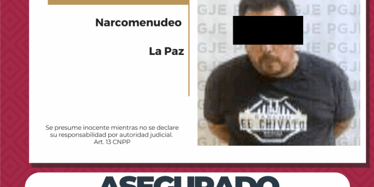 DETIENE PGJE A UN HOMBRE POR MIL 600 DOSIS DE MARIHUANA EN LA COLONIA VICENTE GUERRERO EN LA PAZ 