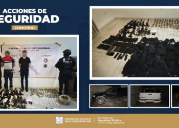Logra Mesa de Seguridad captura de célula delictiva con arsenal y droga en Ciudad Constitución