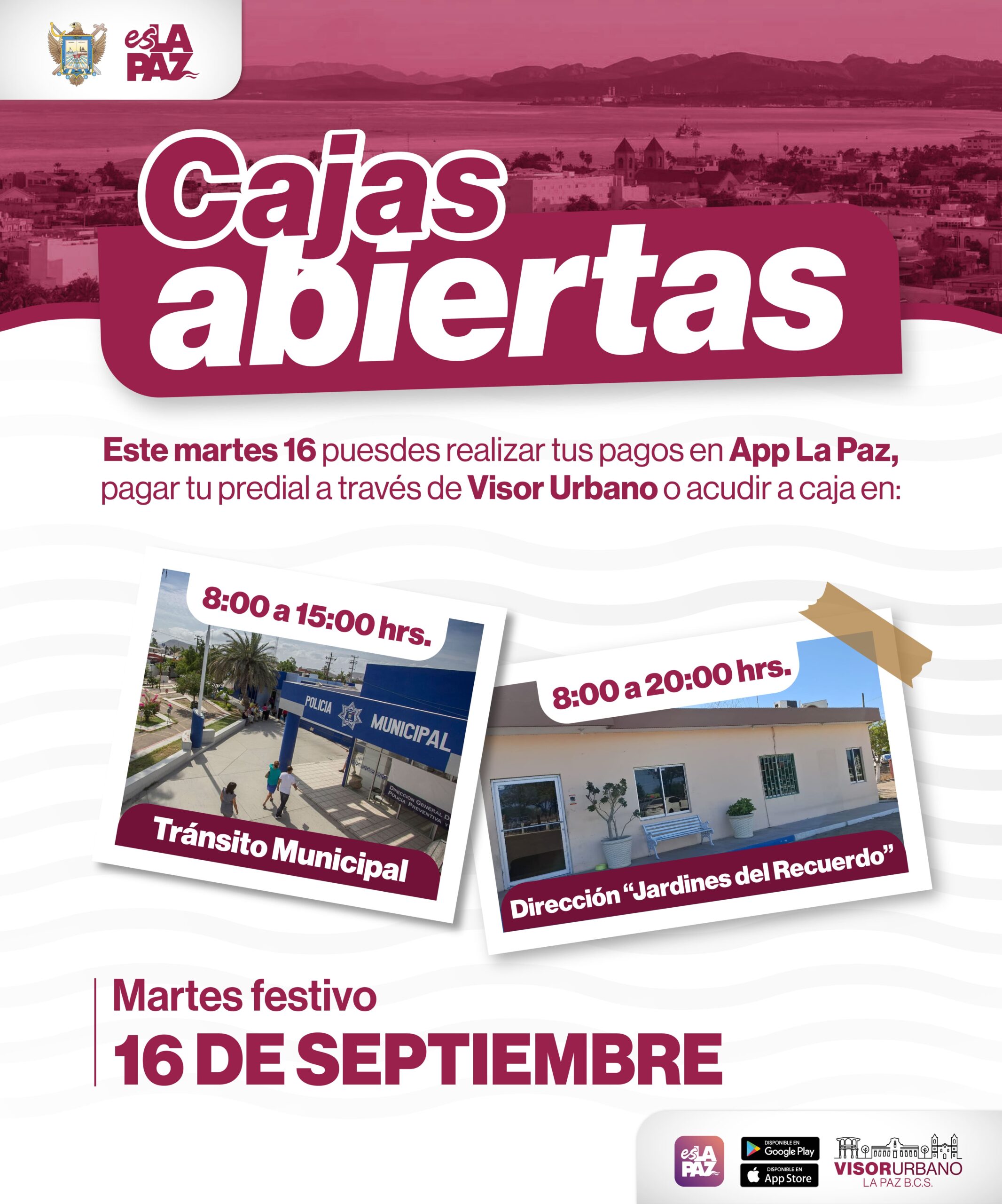 El 16 de septiembre abrirán con normalidad dos cajas recaudadoras del Ayuntamiento