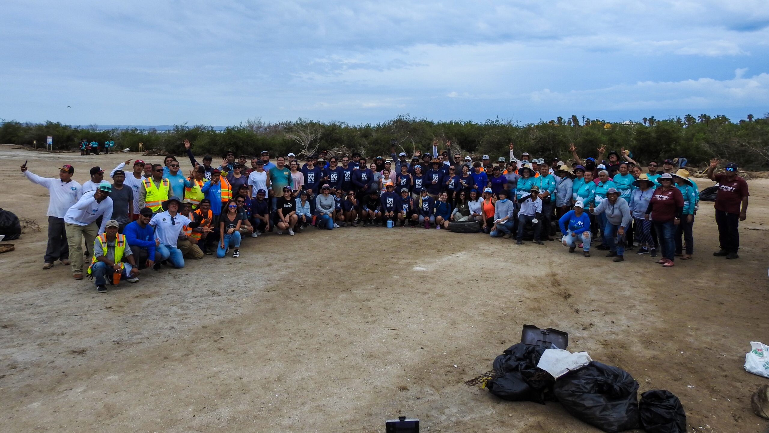 Recolectan 570 kilogramos de residuos en la Macro Limpieza del Manglar del arroyo “El Cajoncito”