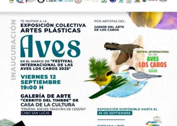 Invitan a la inauguración de la Exposición Colectiva de Artes Plásticas “Aves” en Cabo San Lucas