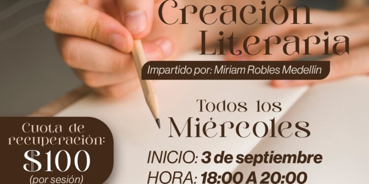 Invitan a taller de creación literaria en el Teatro Juárez