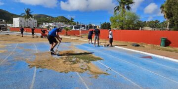 Realizan de limpieza en espacios deportivos de Cabo San Lucas