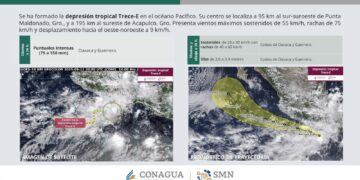 Protección Civil Los Cabos mantiene seguimiento de la Depresión Tropical Trece-E