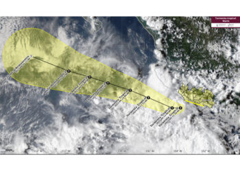 La tormenta tropical Mario origina lluvias fuertes, oleaje elevado y rachas fuertes de viento en el sur y occidente de México