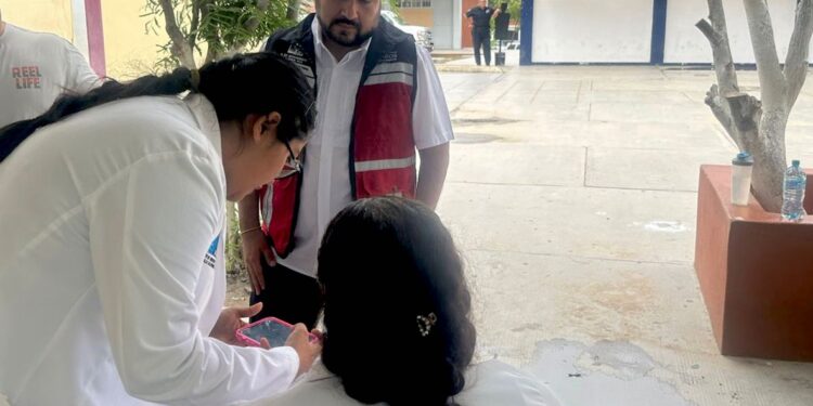 Se garantizaron medicamentos y atención médica a familias refugiadas tras el huracán “Lorena”