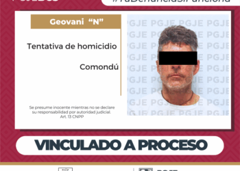 POR HOMICIDIO DOLOSO EN GRADO DE TENTATIVA INACABADA OBTIENE PGJE VINCULACIÓN A PROCESO DE GEOVANI “N” EN COMONDÚ