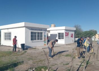 Servicios Públicos Municipales realiza trabajos de mantenimiento en DIF Las Pocitas