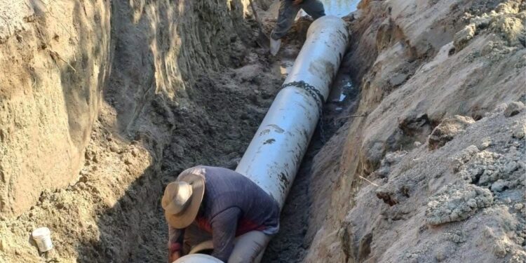 Concluyen los trabajos de reparación del acueducto Carrizal–La Paz