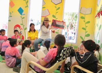 Inaugura Milena Quiroga la quinta biblioteca infantil “Abrapalabra” en El Carrizal