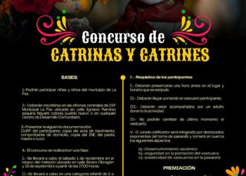 Invita DIF La Paz a participar en el Concurso Infantil de Catrinas y Catrines