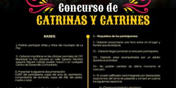 Invita DIF La Paz a participar en el Concurso Infantil de Catrinas y Catrines
