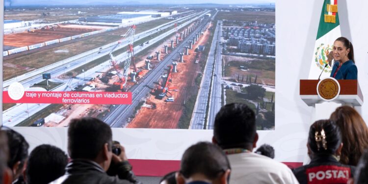 LIBERACIÓN DE DERECHO DE VÍA PARA TRENES DE PASAJEROS TIENE 66% DE AVANCE; “LA POBLACIÓN HA AYUDADO MUCHÍSIMO”: PRESIDENTA CLAUDIA SHEINBAUM