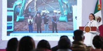 PRESIDENTA CLAUDIA SHEINBAUM ENCABEZA BANDERAZO DE INICIO A LA CONSTRUCCIÓN DE LA PRESA “EL NOVILLO” EN LA PAZ, BAJA CALIFORNIA SUR, EN BENEFICIO DE 250 MIL PERSONAS