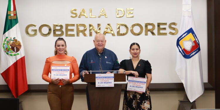 Se suma BCS al Compromiso Nacional por la vida, la felicidad y el respeto a las mujeres; Víctor Castro refuerza participación del estado