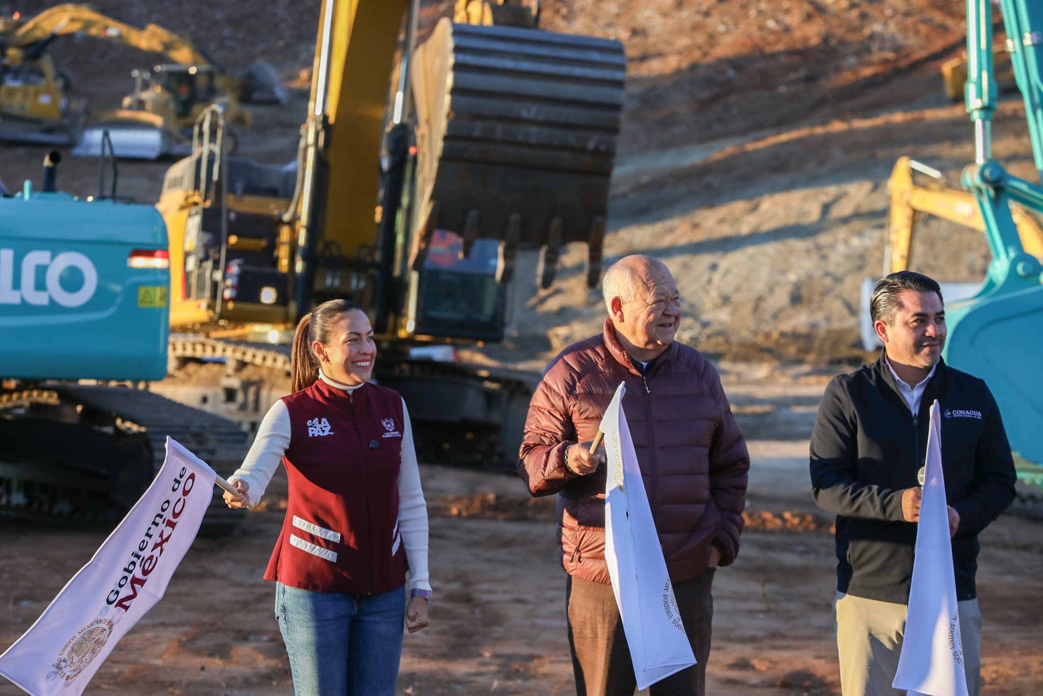 Encabeza Milena Quiroga inicio de obra histórica de la presa “El Novillo”