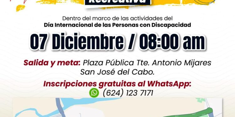 Invitan a participar en la Carrera Inclusiva Recreativa en San José del Cabo