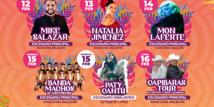 Presenta Milena Quiroga cartelera de artistas del Carnaval La Paz 2026
