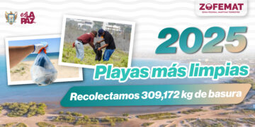 Recolectan más de 300 toneladas de residuos en La Paz durante 2025