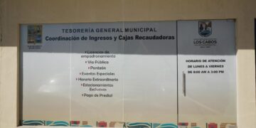 Facilitan pago de impuestos con horario extendido en Plaza Tres Vírgenes de Cabo San Lucas