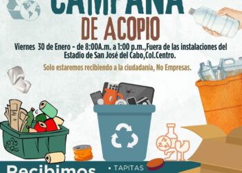 Invitan a participar en la primera campaña de acopio de materiales reciclables del 2026 en Los Cabos