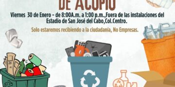 Invitan a participar en la primera campaña de acopio de materiales reciclables del 2026 en Los Cabos
