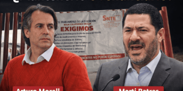 📌 Retiran mantas de protesta del SNTE en Clínica Hospital de Cabo San Lucas por instrucciones de Arturo Morell; crece exigencia de su renuncia