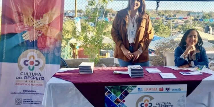 Gobierno de BCS promueve la cultura de respeto y convivencia en la colonia Vista Hermosa