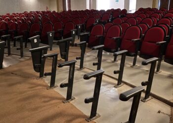 Avanzan trabajos de rehabilitación del Teatro Juárez