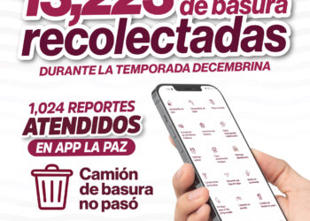 Refuerza Ayuntamiento de La Paz recolección de basura en temporada decembrina