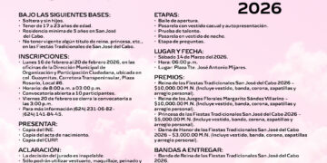 Lanzan convocatoria para elegir a la reina de las Fiestas Tradicionales San José del Cabo 2026