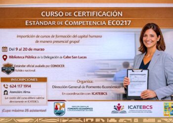 Invitan a instructores de Los Cabos a certificarse en el Estándar EC0217