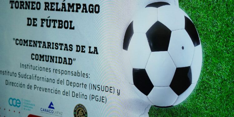 INSUDE y PGJE realizarán torneos relámpagos de fútbol en barrios y comunidades de BCS