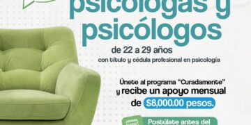 Convoca ISJuventud a jóvenes psicólogos para el programa Curadamente 2026