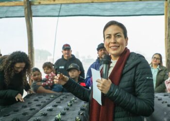 Entrega Milena Quiroga huerto comunitario en Puerto Chale para fortalecer la alimentación