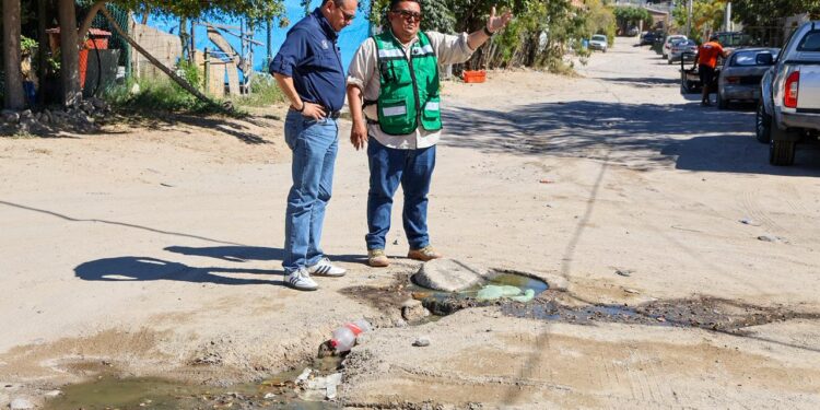 Anuncia OOMSAPAS La Paz trabajos de rehabilitación de drenaje en zona noreste; habrá cortes programados de agua