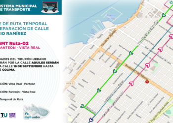 Anuncian ruta alterna del Tiburón Urbano por obras de pavimentación