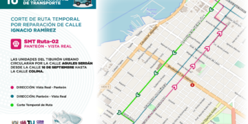 Anuncian ruta alterna del Tiburón Urbano por obras de pavimentación