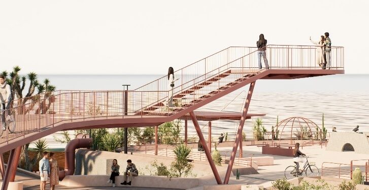 Inicia Ayuntamiento de La Paz construcción del parque en Colina de la Cruz