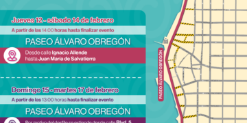 Anuncian cierres a la circulación con motivo del Carnaval La Paz 2026 ‘‘Reinas del Cambio’’