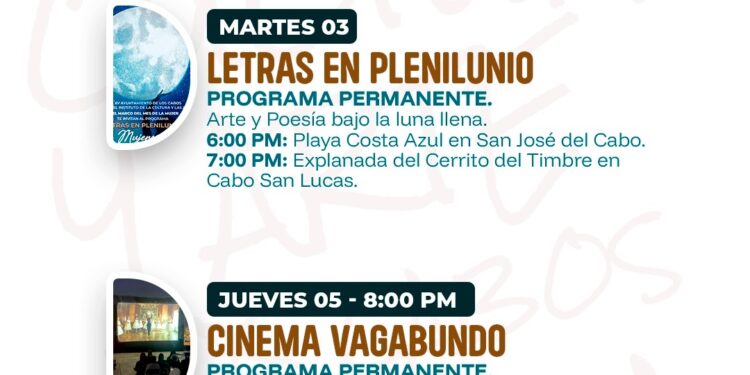 Esta es la agenda semanal artística y cultural en Los Cabos