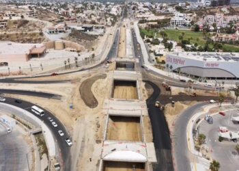 Alcanza 80% de avance paso a desnivel en la Glorieta de las Mujeres Libres en Los Cabos