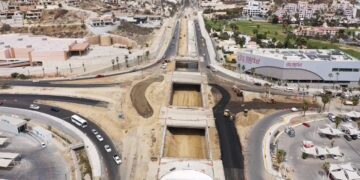 Alcanza 80% de avance paso a desnivel en la Glorieta de las Mujeres Libres en Los Cabos