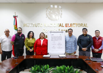 Establecen CECyTE e INE convenio para fortalecer la formación digital de estudiantes