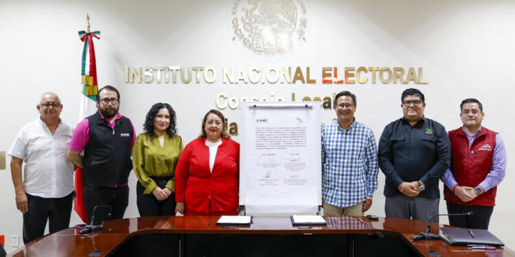 Establecen CECyTE e INE convenio para fortalecer la formación digital de estudiantes
