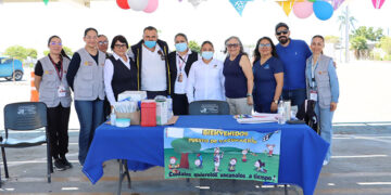 Con aplicación de cientos de inmunizantes, realizó Gobierno Estatal vacunatón contra sarampión