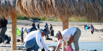 Recolectan 62 kilogramos de residuos en Macro Limpieza en playa El Sonorense